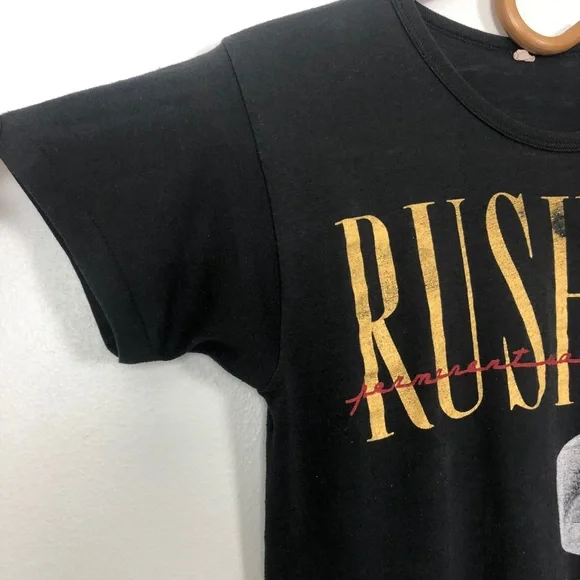 Vintage Unisex Rush World Tour 1980 Tee ShirtM